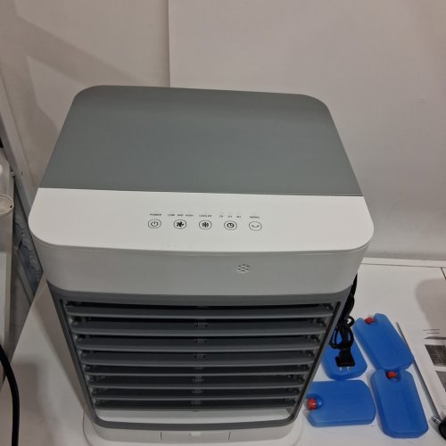 PORTABLE AIR COOLER WITH WATER TANK EVAPORATIVE COOLING - 8L - WHITE/GREY (MODEL: ZWN-112) image 5