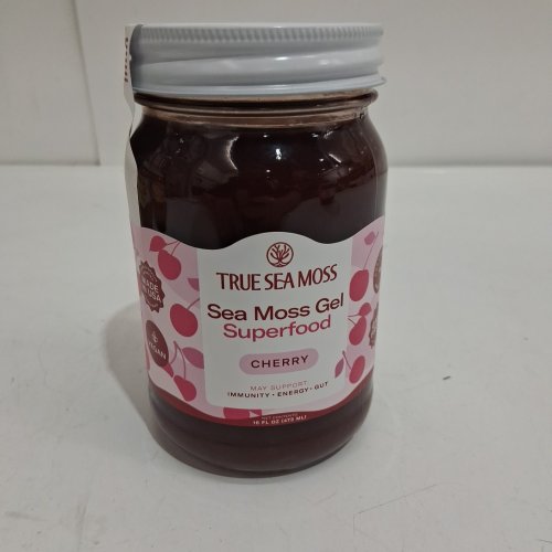 *Expiring soon* true sea moss superfood gel - 473ml - CHERRY image 2