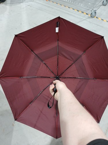 SHED RAIN Windpro Arc Umbrella - 46" - DARK RED/MAROON (Model: 1550207) image 2