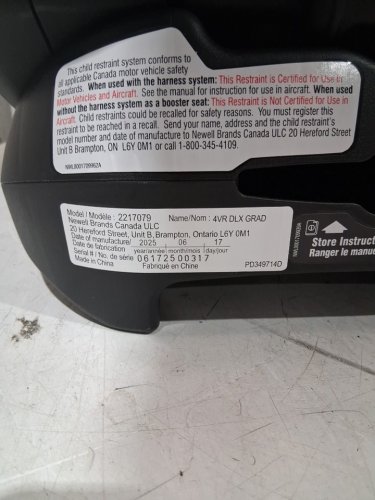GRACO 4EVER DLX GRAD 5-IN-1 CAR SEAT - 120LB MAX - HARRISON FASHION BLACK/GREY (MODEL: 2217079) image 6
