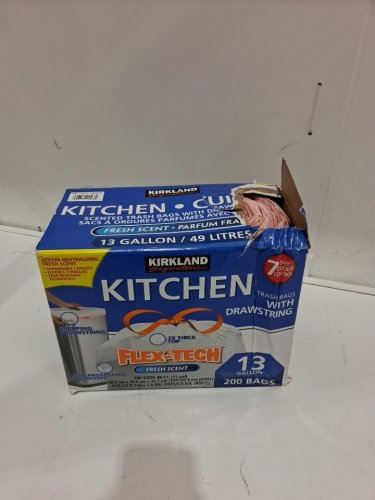 200PK (Approximate) Kirkland Signature Scented Drawstring Kitchen Bags - 49L - FRESH SCENT (model:1300658) image 2