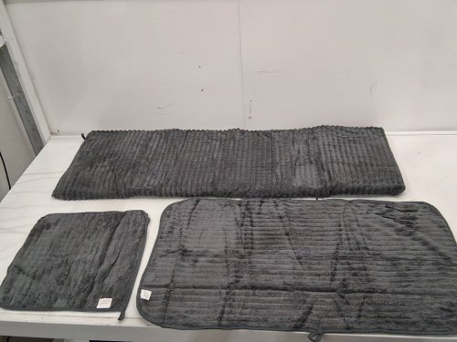 3pc nalivo Bath Towel Set - 40" x 80" Oversized Bath Sheet, Hand Towel, Washcloth, Ultra Soft Microfiber, Quick Dry, Absorbent - Charcoal Grey image 4
