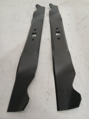 2pk High Lift Mulching lawn mower blades fit 38" cutting decks - 19-5/16" - black (model:  MTD 742-0610 & 942-0610) image 4