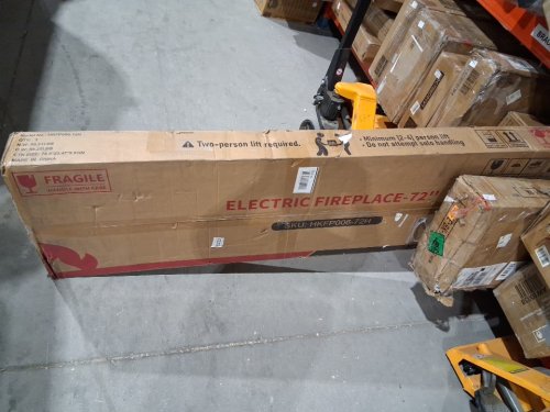 Zionheat Electric Fireplace insert - 1500W - 72" - black (model: hkfp006-72h) image 6