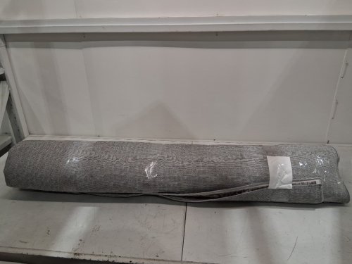 Vintage distressed non-slip area rug-Washable & stain resistant-8ft x 10ft- White (model: x24008d) image 2