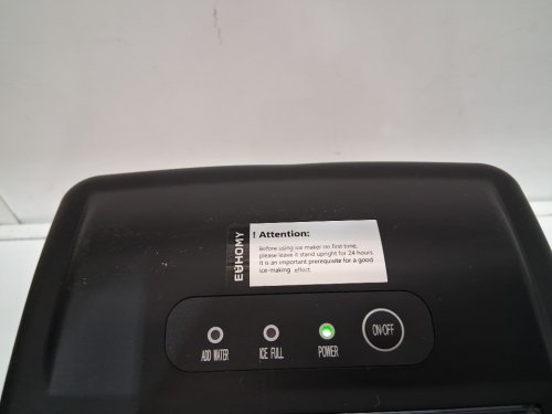 EUHOMY Countertop Ice Maker Machine - MAKES 26LB/Day - BLACK (MODEL: im-06d/IM001-Bbl-CAEH) image 4