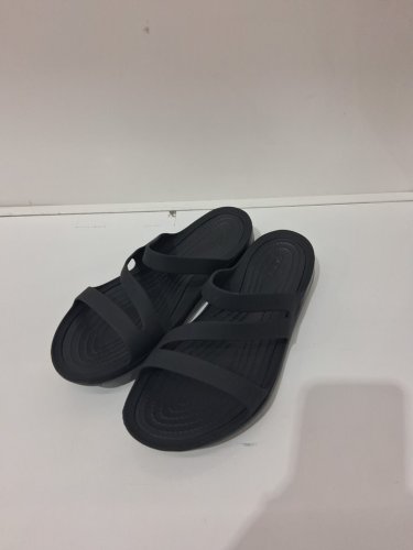 WOMEN'S crocs kadee ii sandals - size 9 - black image 2