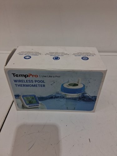 TempPro TempAir Wireless floating Pool Thermometer -500ft range - blue/white (model: TempAir PLUS TP211B) image 2