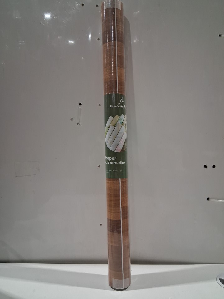 Yenhome multi-purpose vinyl Peel and Stick wallpaper - 10FT X 2FT - faux brown wood - (Model: 9WTR) image 3