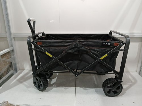Mac Sports Folding Wagon with Brakes and pockets - 8.6" x 21.7" x 25" - 350lbs cap - Black (Model: 1872234) image 5