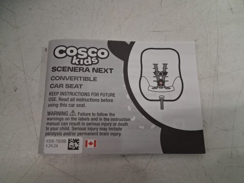 cosco kids scenera 5-point harness infant car seat with cup holder attachment - 40lbs max - black (model: ‎22183CKOT) image 8