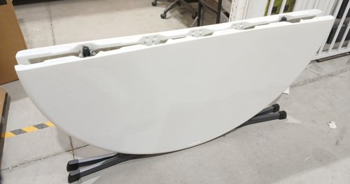Lifetime COMMERCIAL ROUND FOLDING TABLE WITH METAL FRAME - 60" x 30" - WHITE (MODEL: 25402) image 3