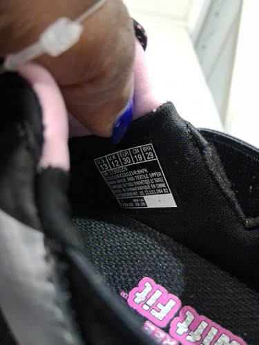 GIRLS SKECHERS SNEAKERS - SIZE 13 - black, PINK /WHITE (STYLE: 2001659) image 4