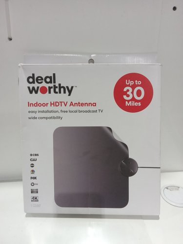 deal worthy Indoor HDTV Antenna for free local brodcast - 30 mile range - black (model: 008001526) image 2