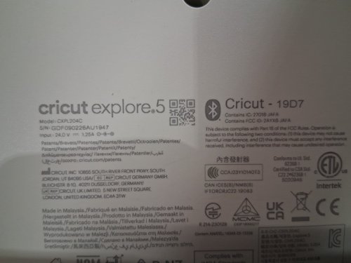 CRICUT EXPLORE 5 CUTTING MACHINE - BEIGE (MODEL: CXPL204C) image 8