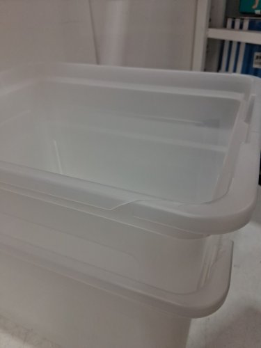 4PK IRIS CLEAR Storage Bins with Lids - 23.7L - 18" x 14" x 10" - CLEAR image 5