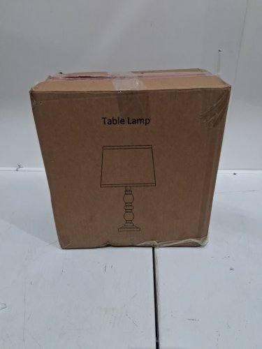 2PK rustic lamps with shades - 10.5" - dark brown image 2