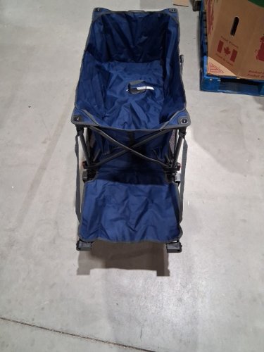Timber Ridge 400L Double Decker Folding Wagon - 54" x 23" x 44", 225lbs max per level - Blue (Model: 1902565) image 5