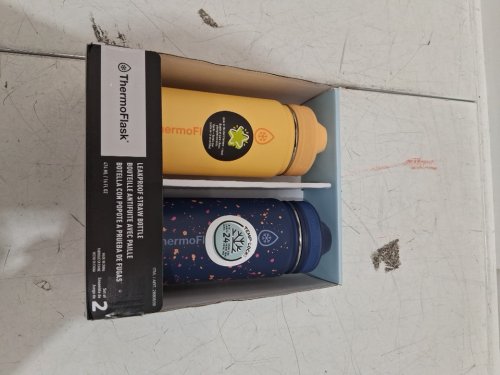 2PK ThermoFlask Stainless Steel Bottle - 16oz - yellow/blue (model: 2880559) image 2