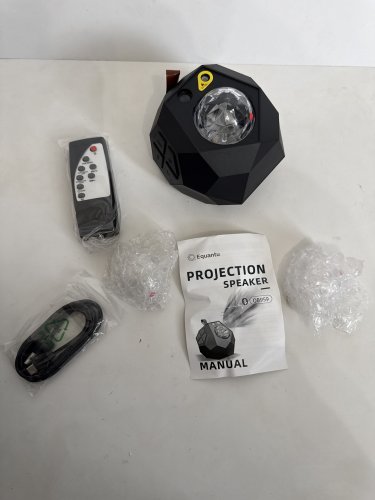 Equantu Galaxy Projector Quran Speaker - 10 COLOUR MODES - black (MODEL: QB959) image 3