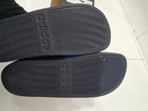 kid's adidas adilette shower k slides - 5 - navy blue/royal blue (style: ie2606/1977796) image 4