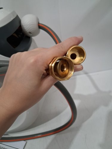 Blütezeit wall mount Quick Connector Garden Hose Reel with nozzle - 100ft - grey (model: me-hr-qk-30) image 3