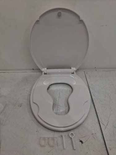 Garvee Rounded Toilet Seat with Toddler Seat - 16" - white (model: PHO_11GXGFGO) image 3