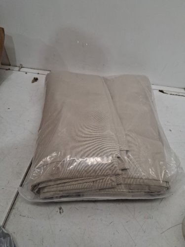 4pk Polyester Fiber  blackout curtains - 92"x 52" - beige image 3