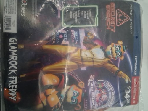 3PC KID'S RUBIES FIVE NIGHTS AT FREDDY'S - GLAMROCK FREDDY - SMALL (4-6) (STYLE: 703087) image 2