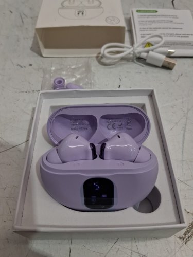 BHNYBWUL Bluetooth Wireless Earbuds with Touch Controls and Battery Display Case - Black (Model: S66) image 4