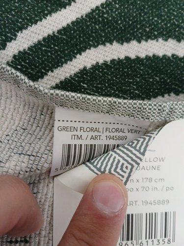 Fouta Made In Portugal Beach Towel - 40" x 70" - GREE/white (Model: 1945889) image 4