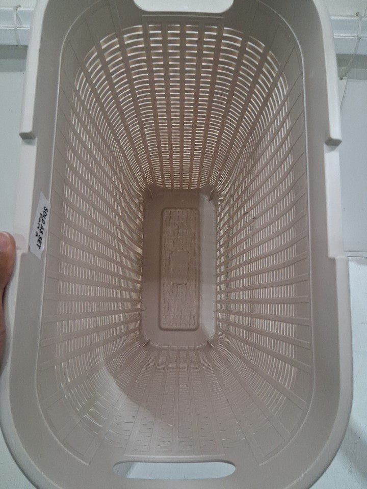 Mind Reader 40L Slim Laundry Hamper with lid - 40L - ivory (model: ‎40HAMP-IVO) image 4