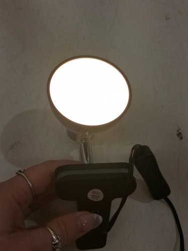 DEELOOP LED CLIP LAMP - 5.5"x4.7" - 400lm - black image 2