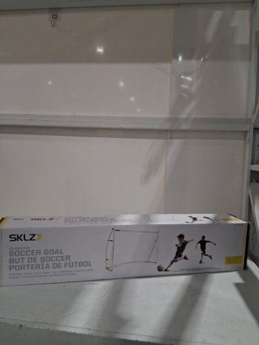 SKLZ QUICKSTAR SOCCER GOAL - 8FT X 5FT - WHITE/YELLOW/BLACK (MODEL: 1996707) image 2