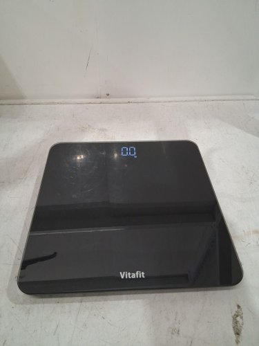 Vitafit Battery Powered Digital Bathroom Scale With LED Display - Up To 400LB -Black (Model: VT726) image 3