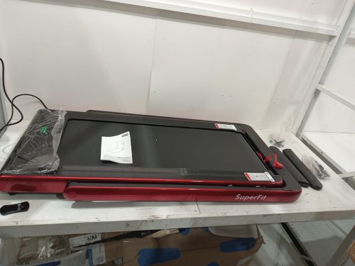 Goplus 2 in 1 Folding electric under desk Treadmill with Remote Control and LED Display- 2.25hp - Red (model:SP37514RE) image 3