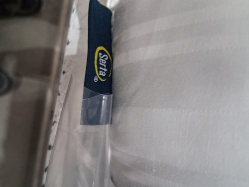 2PK SERTA Won't Go Flat medium support foam core pillows - queen (20" x 28") - white image 3