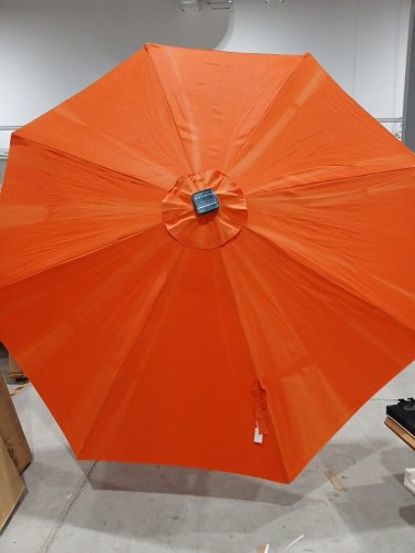 giantex outdoor patio Solar LED lights Patio Umbrella with Crank+tilt - 10ft - orange (model: op70706or) image 4