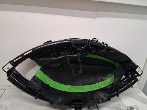 bcan Foldable Mini Trampoline with Adjustable Handlebar - 40" - 450LB CAP - green/black (model: tx-6232c/40in) image 7