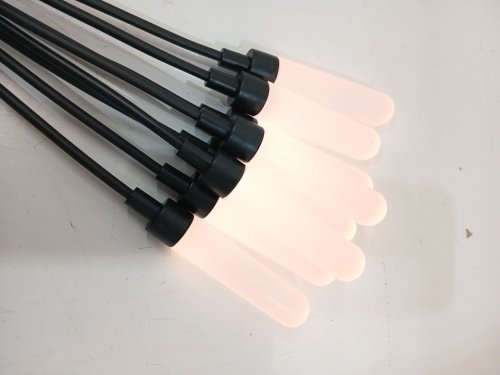 4PK AURORA LIGHTING OUTDOOR SOLAR FIREFLY CLUSTER LIGHT - 3" X 3" X 28" - 25LM - MULTICOLOURED/BLACK (MODEL: 1938050) image 4