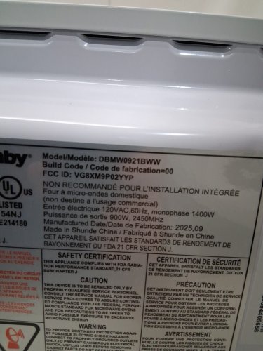 Danby Countertop Microwave with 10 Power Levels, 6 Auto-Cook Presets, Express Cook + 30 Sec, Auto Defrost & Child Lock, 0.9 Cu. Ft. 900Watts, White (MODEL: DBMW0921BWW) image 8