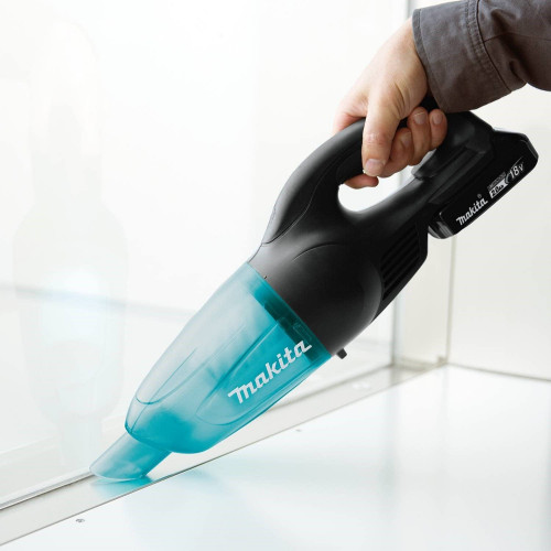 Makita 18V LXT Vacuum Cleaner 3.0Ah 1BL Kit, Black/Clear Teal (MODEL:DCL180RFB ) image 3