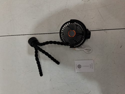 Portable Stroller Clip on Fan with LED Display - Black (model: m25) image 3