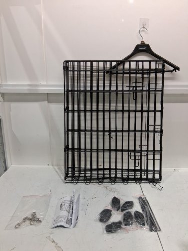 amazon basics  Foldable Metal Pet Exercise Fence Pen With Door - 60" x 60" x 30" - black (model: ‎9004-30B) image 3
