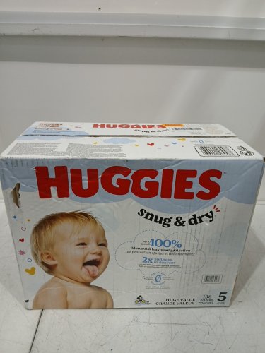 68PK HUGGIES SNUG & DRY BABY DIAPERS - SIZE 5 (27+ LBS) image 2