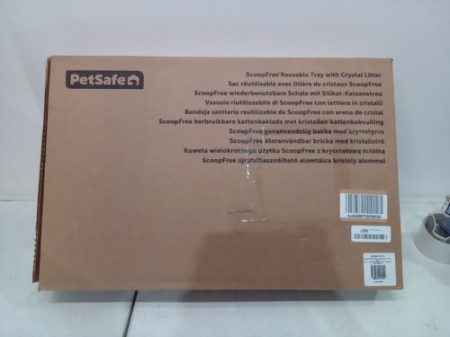 PETSAFE SCOOPFREE REUSABLE CAT LITTER TRAY WITH PREMIUM BLUE NON CLUMPING CRYSTAL CAT LITTER - GREY (MODEL: ZAC60-15710) image 3