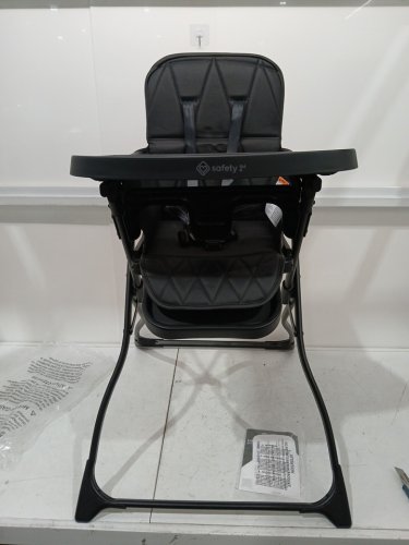 safety 1st lily compact lightweight portable high chair - 33lbs max - black (model: 03244cttg) image 3