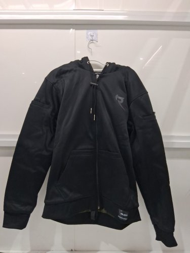 men's raven moto lacuna full zip armored hoodie - large - black (Style : RV01-LAC) image 2