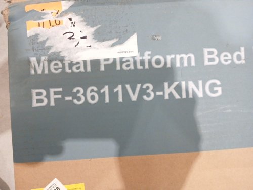 YAPAMAR HEAVY DUTY METAL BED FRAME - 300LBS CAP - King - BLACK (MODEL: BF-3611V3-King) image 5