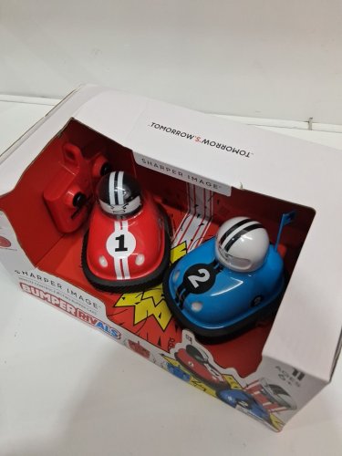RED PLANET GROUP SHARPER IMAGE TOYS RC SPEED BUMPER RIVALS ROAD RAGE REMOTE CONTROL TOYS - RED/BLUE image 4